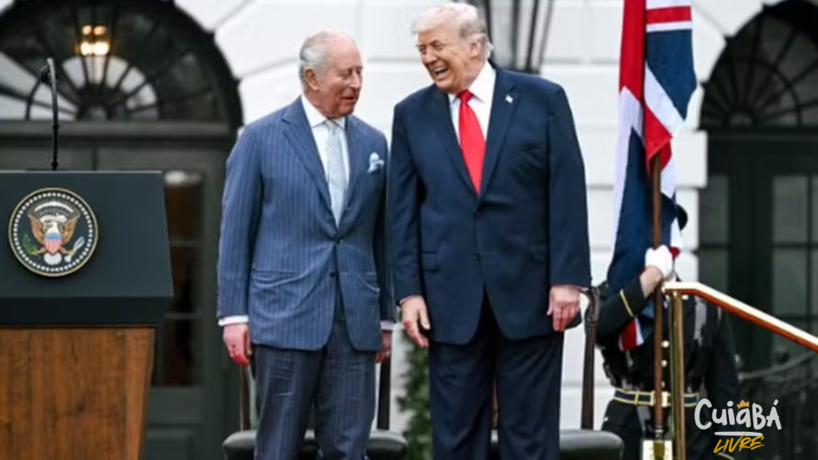 Trump recebe Rei Charles III na Casa Branca e relembra admiração da mãe pela monarquia britânica